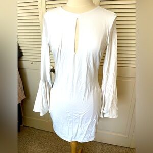 Vintage Bebe body con white minidresss